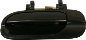 Rear Exterior Door Handle for Nissan Sentra 2000-2006, Left (Driver) Side, Smooth Black Plastic, Replacement