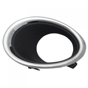 Fog Light Molding for 2017-2019 Nissan Rogue Sport, Left (Driver) Side, Chrome Bezel, Black Molding, Replacement