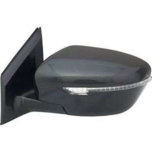 Left (Driver) Outside Side View Mirror Assembly for 2015 Nissan Murano w/o Around View Monitor; Up to Oct'15; w/Cover; Primed to Match;  963025AA0A-PFM, Replacement