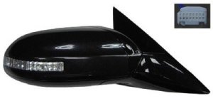 Right (Passenger) Outside Side View Mirror Assembly for 2009 - 2014 Nissan Maxima, SV 3.5L V6, Power, without Premium Package, with Signal Light,  963019N84A-PFM, Replacement