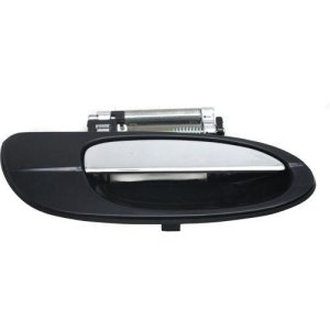 Right (Passenger) Rear Outer Door Handle for 2002 - 2003 Nissan Maxima (GLE + GXE), Super Black (Code KH3),  826062Y904 Replacement