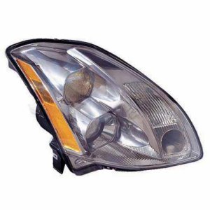 Right (Passenger) Headlight Assembly for 2004 - 2006 Nissan Maxima, Halogen; Composite;  260107Y025, Replacement