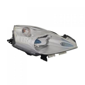 Right (Passenger) Headlight Assembly for 2013-2014 Nissan Leaf, without LED, Composite,  260103NF0A, Replacement