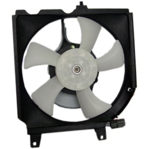 Condenser Fan for 1991 - 1994 Nissan Sentra, Includes Motor/Blade/Shroud, Cooling Fan Assembly,  NI3113101, Replacement