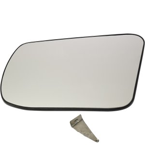 Mirror Glass for Nissan Altima Sedan 2013-2018, Left (Driver) Side, Non-Heated, with Backing Plate, without Signal Light, Replacement
