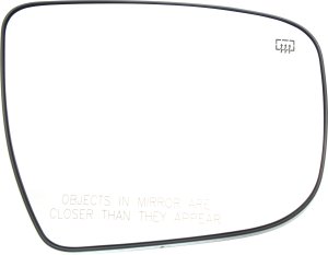 Right (Passenger) Heated Mirror Glass with Backing Plate for Nissan JUKE 2015-2017, Replacement