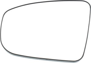 Mirror Glass for Nissan Pathfinder 2013-2016 Left (Driver), Non-Heated, with Backing Plate, for 2014-2014 SV Hybrid Model, Replacement
