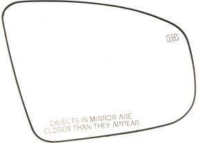Heated Mirror Glass for Nissan Pathfinder 2013-2016 Right (Passenger), with Backing Plate, 2014-2014 Platinum/SL Hybrid Models, Replacement