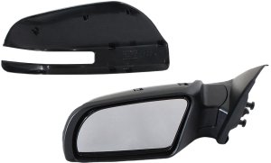 Power Mirror for Nissan Altima 2007-2012, Left (Driver), Manual Folding, Non-Heated, Paintable, with In-Housing Signal Light, without Auto Dimming, BSD, and Memory, Replacement