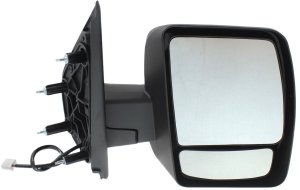 Right (Passenger) Side Mirror for NV2500/3500 (2012-2021), Power Operated, Manual Folding, Non-Heating, Textured, S Model, No Signal Light, Replacement