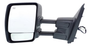 Towing Mirror for NV Series Full Size Van 2012-2021, Left (Driver), Power Operated, Manual Folding, Heated, Chrome, w/o Signal Light, Replacement