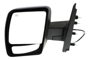 Power Mirror for NV Series Full Size Van 2012-2021, Left (Driver), Non-Towing, Manual Folding, Heated, Chrome, without Signal Light, SL/SV Models Replacement
