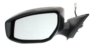 Power Mirror for Nissan Altima 2013-2018, Left (Driver), Manual Folding, Heated, Paintable, with In-housing Signal Light, without Auto Dimming, Blind Spot Detection, and Memory, Replacement