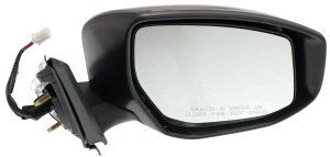 Power Mirror for Nissan Altima 2013-2018, Right (Passenger), Manual Folding, Heated, Paintable, with In-housing Signal Light, without Auto Dimming, Blind Spot Detection, and Memory, Replacement