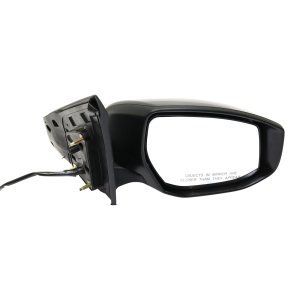 Power Mirror for Nissan Sentra 2013-2019, Right (Passenger), Manual Folding, Heated, Paintable, with Signal Light, Replacement