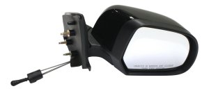 Manual Adjust & Folding Mirror for Nissan Versa Sedan S Model, Right (Passenger Side), Non-Heated, Paintable, 2012-2014, Replacement