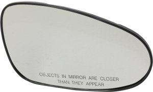 Mirror Glass for Nissan Altima 2002-2006, Right (Passenger) Side, Non-Heated, with Backing Plate, Replacement