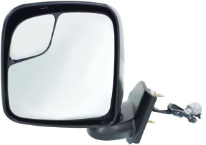 Power Mirror for Nissan NV200 2013-2021, Left (Driver), Non-Towing, Manual Folding, Heated, Textured, w/o Appearance Package, SV Model, Replacement