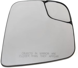 Mirror Glass Right (Passenger) for Nissan NV200 2013-2014, S Model, Non-Heated, with Backing Plate, Replacement