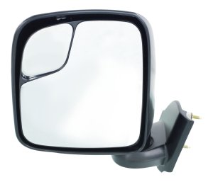 Manual Adjustment, Non-Heated, Non-Towing Mirror for Nissan NV200 (2013-2021) Left (Driver), Manual Folding, Textured, S Model, Replacement