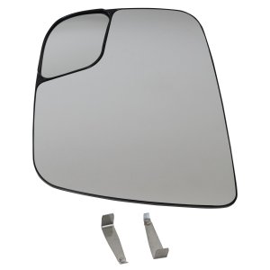 Heated Mirror Glass with Backing Plate for 2013-2014 Nissan NV200, Left (Driver) Side, SV Model, Replacement