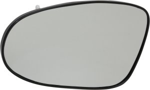 Mirror Glass for Nissan Altima 2002-2006, Left (Driver) Side, Heated, with Backing Plate, Replacement