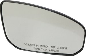 Mirror Glass for Nissan Maxima 2004-2008, Right (Passenger) Side, Heated, with Backing Plate, Replacement