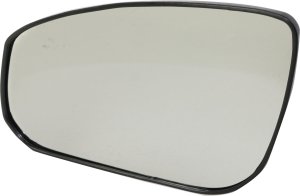 Mirror Glass for Nissan Maxima 2004-2008, Left (Driver), Non-Heated, with Backing Plate, Replacement