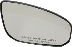 Mirror Glass for Nissan Maxima 2004-2008, Right (Passenger), Non-Heated, with Backing Plate, Replacement