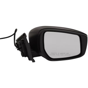 Power Mirror for Nissan KICKS 2018-2023, Right (Passenger), Manual Folding, Non-Heated, Textured Black, w/o Blind Spot Detection and Signal Light, S Model, Replacement