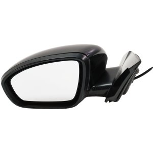 Power Mirror for Nissan Altima 2019-2023, Left (Driver), Manual Folding, Non-Heated, Paintable, without Auto Dimming, Blind Spot Detection, Memory and Signal Light, Replacement