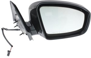 Right (Passenger) Power Mirror for Nissan Pathfinder 2013-2016, Manual Folding, Non-Heated, Paintable, Fits 2014-2014 SV Hybrid Model, Replacement