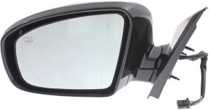 Power Mirror for Nissan Pathfinder 2013-2017, Left (Driver), Manual Folding, Heated, Paintable, without Around View Monitor, SL Model, (Excludes Hybrid Model), Replacement