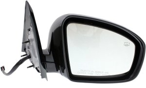 Mirror Right (Passenger) for Nissan Pathfinder 2013-2017, Power, Manual Folding, Heated, Paintable, without Around View Monitor, SL Model, Not for Hybrid Model, Replacement