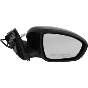 Right (Passenger) Power Mirror for Nissan Sentra 2020-2021, Manual Folding, Non-Heated, Paintable, without Signal Light, Replacement