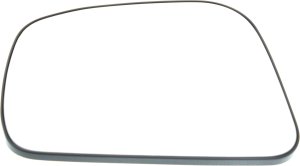 Mirror Glass for Nissan Versa 2007-2012 Left (Driver), Non-Heated, with Backing Plate, Suitable for Hatchback (2007-2012) or Sedan (2007-2011), Replacement