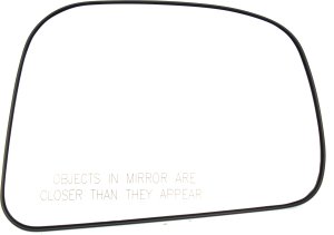 Mirror Glass for Nissan Versa 2007-2012 Right (Passenger), Non-Heated, with Backing Plate, Compatible with Hatchback 2007-2012/Sedan 2007-2011, Replacement