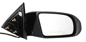 Right (Passenger) Side Mirror for Nissan Maxima 2009-2014, Power, Manual Folding, Non-Heated, Paintable, with Signal Light, without Memory, S Model, without Premium and Limited Edition Package, Replacement