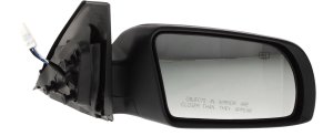 Power Mirror for Nissan Altima 2008-2012, Right (Passenger), Manual Folding, Heated, Paintable, with In-housing Signal Light, without Auto Dimming, Blind Spot Detection, and Memory, Replacement