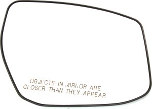 Mirror Glass for Nissan Altima (2013-2018) Right (Passenger) Side, Non-Heated, with Backing Plate, Compatible with In-Housing Signal Light, SV Model, Replacement