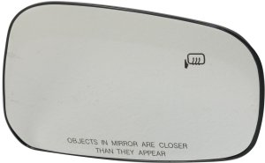Heated Mirror Glass with Backing Plate for Nissan Frontier (2005-2021) and Pathfinder (2005-2012 LE, SE, SE Off-Road, Silver Edition Models), Right (Passenger), Replacement
