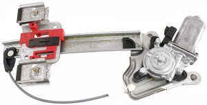 Rear Window Regulator for Aurora 2001-2003, Left (Driver), Power, with Motor, Replacement