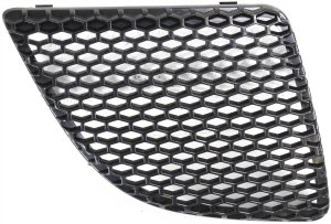 Grille Insert for Pontiac Grand Prix 2004-2008, Right (Passenger), Plastic, Textured Black Shell and Insert, for Base, GT, GT1, GT2, GTP Models, Replacement