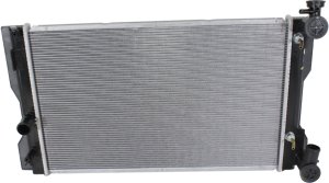 Radiator for Toyota Corolla 2009-2017, Auto Transmission, Aluminum Core, 4 Cylinder 1.8L Engine, 1-Row Core, North America Built Vehicle, Replacement
