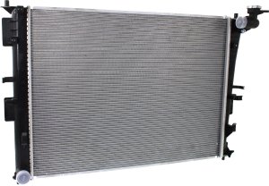 Aluminum Core Radiator for Hyundai Optima/Sonata 2011-2014, 1-Row Core, Designed for 4 Cylinder 2.4L Engine, Suitable for Hybrid Models, Replacement