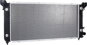 Radiator for Chevrolet Silverado 1500 (2014-2018), Suburban (2015-2016), including 2019 Silverado 1500 Limited, 5.3L/6.2L with Engine Oil Cooler, Tow Package, Replacement