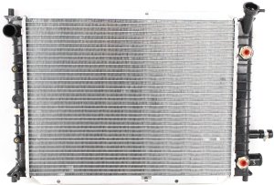 Aluminum Core Radiator for Ford Escort 1998-2003, 4 Cylinder 2.0L Engine, 1-Row Core, Replacement