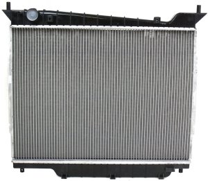 Aluminum Core Radiator for 2003-2004 Ford Expedition/Lincoln Navigator, 8 Cylinder, 4.6L/5.4L Engines, 1-Row Core, Downflow Type, Up to 11-2003, Replacement