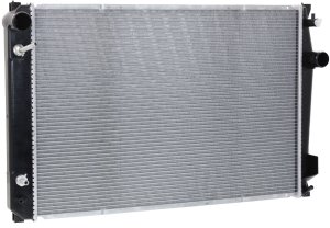 Aluminum Core Radiator for Toyota RAV4 2006-2012, 3.5L Engine, 1-Row Core, with Towing Package, Japan Built, Replacement