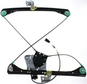 Front Window Regulator with Motor for Pontiac Grand Am 1999-2005 Sedan, Power, Left (Driver), Replacement